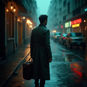 Luxury Lifestyle — Lone Traveler In A Weathered Long Cinematic #0199 (Ideogram)
