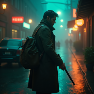 Luxury Lifestyle — Lone Traveler In A Weathered Long Cinematic #0223 (Ideogram)