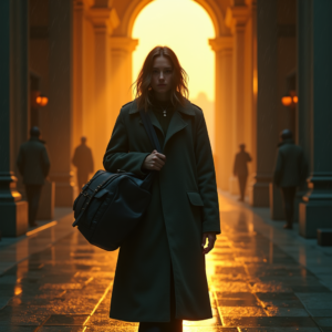 Luxury Lifestyle — Lone Traveler In A Weathered Long Cinematic #0307 (Ideogram)