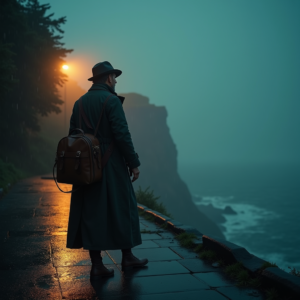 Luxury Lifestyle — Lone Traveler In A Weathered Long Cinematic #0337 (FLUX)