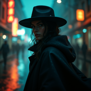 Luxury Lifestyle — Mysterious Figure Beneath A Wide-brimmed Hat Cinematic #0033 (Seedream)