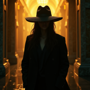 Luxury Lifestyle — Mysterious Figure Beneath A Wide-brimmed Hat Cinematic #0093 (Seedream)