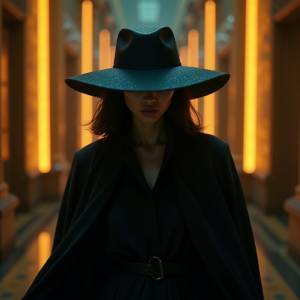 Luxury Lifestyle — Mysterious Figure Beneath A Wide-brimmed Hat Cinematic #0105 (Seedream)
