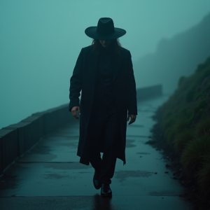 Luxury Lifestyle — Mysterious Figure Beneath A Wide-brimmed Hat Cinematic #0123 (Gemini)