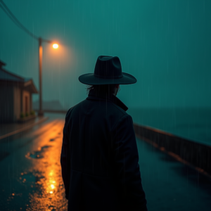 Luxury Lifestyle — Mysterious Figure Beneath A Wide-brimmed Hat Cinematic #0129 (Seedream)