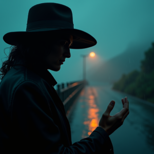 Luxury Lifestyle — Mysterious Figure Beneath A Wide-brimmed Hat Cinematic #0135 (Gemini)
