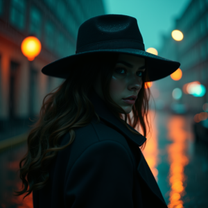 Luxury Lifestyle — Mysterious Figure Beneath A Wide-brimmed Hat Cinematic #0147 (Gemini)