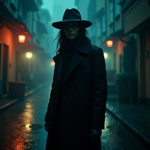 Luxury Lifestyle — Mysterious Figure Beneath A Wide-brimmed Hat Cinematic #0165 (Seedream)