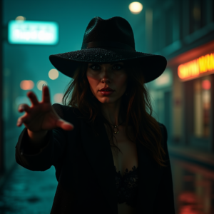 Luxury Lifestyle — Mysterious Figure Beneath A Wide-brimmed Hat Cinematic #0171 (Gemini)