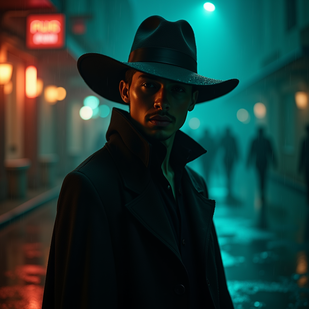 Luxury Lifestyle — Mysterious Figure Beneath A Wide-brimmed Hat Cinematic #0177 (Seedream)
