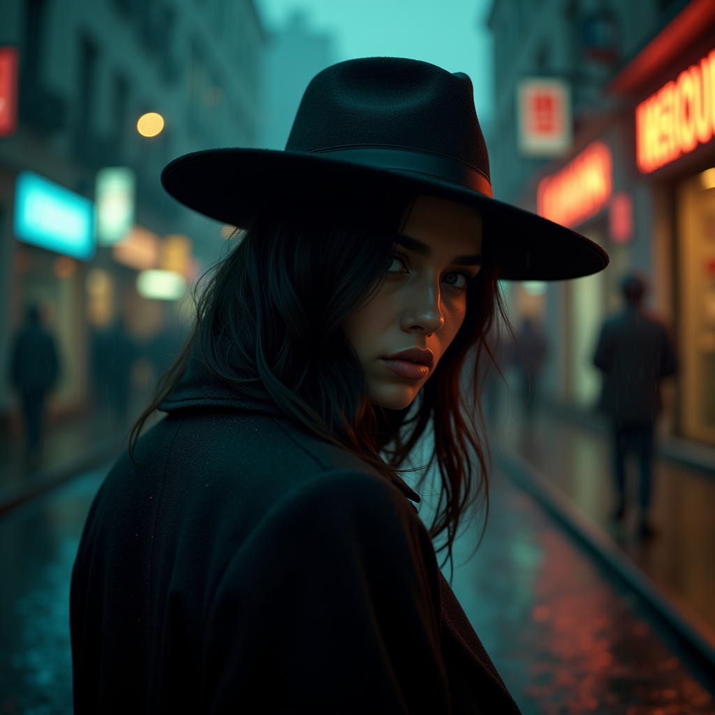 Luxury Lifestyle — Mysterious Figure Beneath A Wide-brimmed Hat Cinematic #0183 (Gemini)