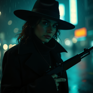 Luxury Lifestyle — Mysterious Figure Beneath A Wide-brimmed Hat Cinematic #0189 (Seedream)
