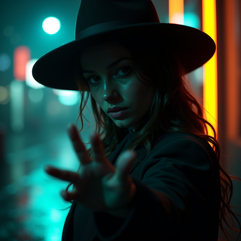 Luxury Lifestyle — Mysterious Figure Beneath A Wide-brimmed Hat Cinematic #0207 (Gemini)