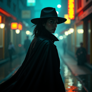 Luxury Lifestyle — Mysterious Figure Beneath A Wide-brimmed Hat Cinematic #0237 (Seedream)