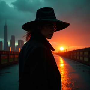 Luxury Lifestyle — Mysterious Figure Beneath A Wide-brimmed Hat Cinematic #0243 (Gemini)