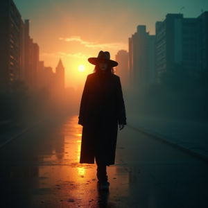 Luxury Lifestyle — Mysterious Figure Beneath A Wide-brimmed Hat Cinematic #0255 (Gemini)