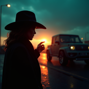 Luxury Lifestyle — Mysterious Figure Beneath A Wide-brimmed Hat Cinematic #0267 (Gemini)