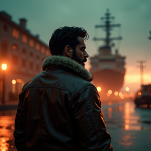 Luxury Lifestyle — Pilot In A Weathered Flight Jacket Cinematic #0042 (Recraft)