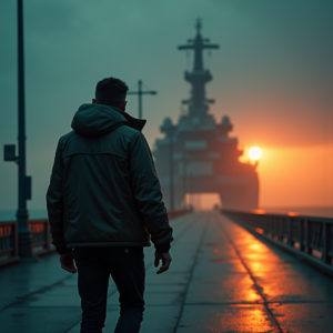 Luxury Lifestyle — Pilot In A Weathered Flight Jacket Cinematic #0054 (Recraft)