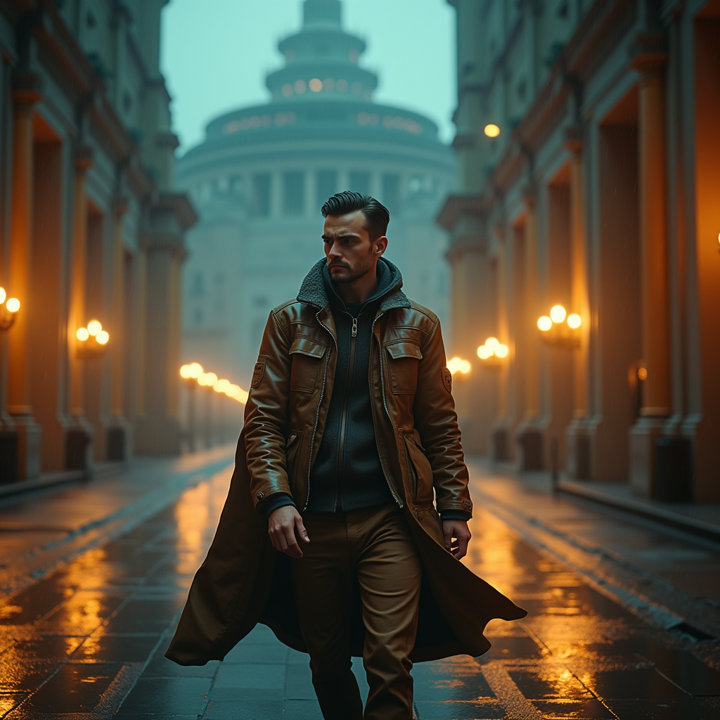 Luxury Lifestyle — Pilot In A Weathered Flight Jacket Cinematic #0108 (Stable Diffusion)