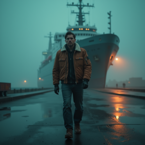 Luxury Lifestyle — Pilot In A Weathered Flight Jacket Cinematic #0162 (Recraft)
