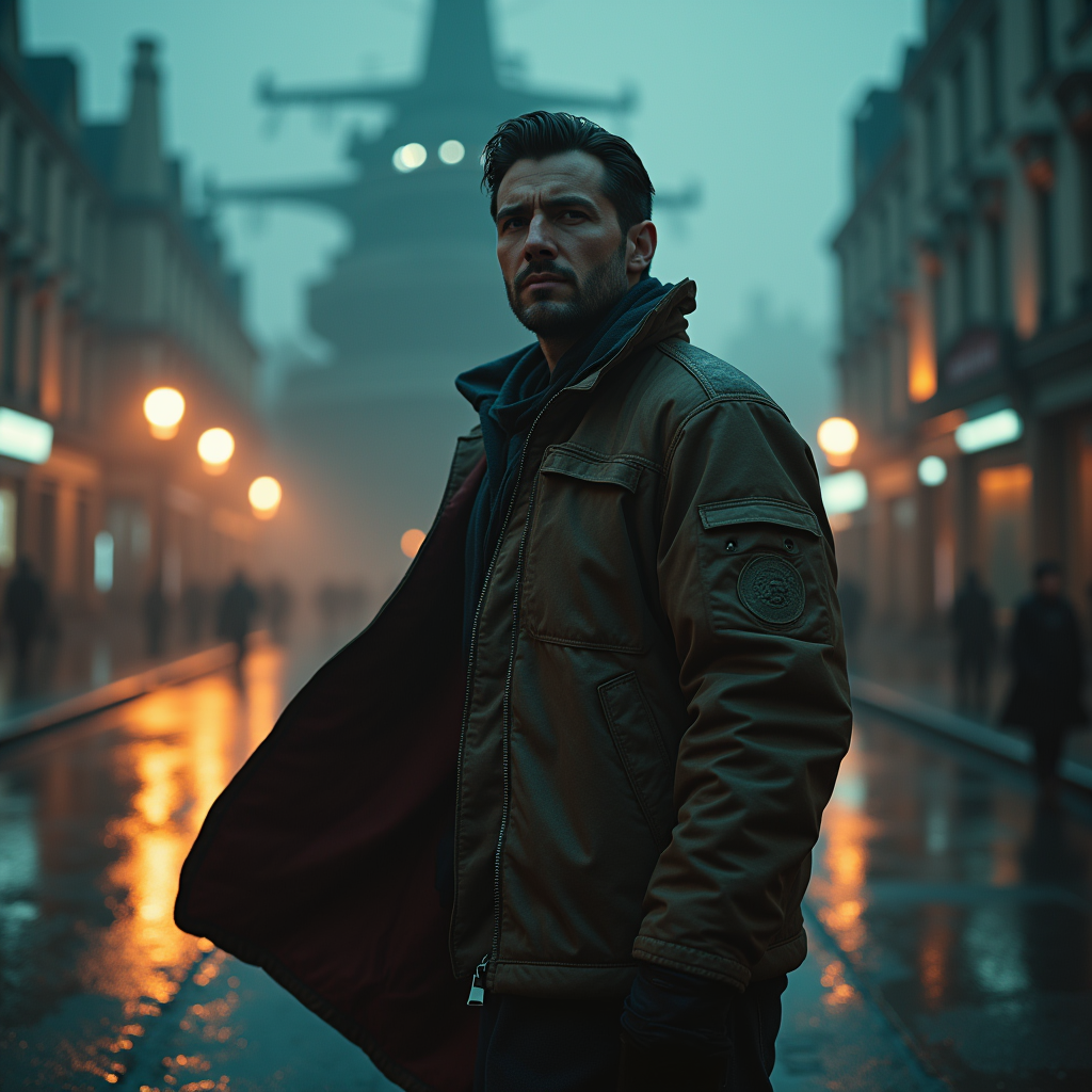 Luxury Lifestyle — Pilot In A Weathered Flight Jacket Cinematic #0180 (Stable Diffusion)