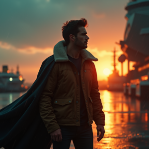 Luxury Lifestyle — Pilot In A Weathered Flight Jacket Cinematic #0276 (Stable Diffusion)