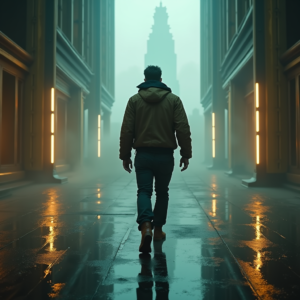 Luxury Lifestyle — Pilot In A Weathered Flight Jacket Cinematic #0294 (Recraft)