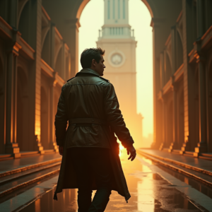 Luxury Lifestyle — Pilot In A Weathered Flight Jacket Cinematic #0306 (Recraft)