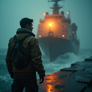 Luxury Lifestyle — Pilot In A Weathered Flight Jacket Cinematic #0342 (Recraft)