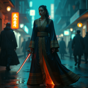 Luxury Lifestyle — Regal Figure In Flowing Embroidered Robes Cinematic #0010 (Dreamina)