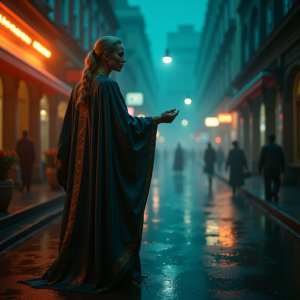 Luxury Lifestyle — Regal Figure In Flowing Embroidered Robes Cinematic #0028 (ChatGPT)