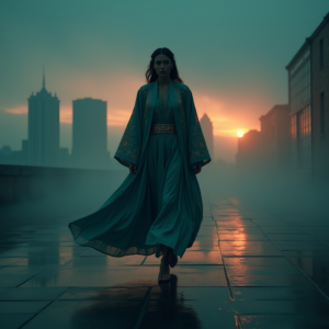 Luxury Lifestyle — Regal Figure In Flowing Embroidered Robes Cinematic #0052 (ChatGPT)