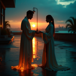 Luxury Lifestyle — Regal Figure In Flowing Embroidered Robes Cinematic #0064 (ChatGPT)