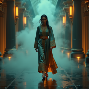 Luxury Lifestyle — Regal Figure In Flowing Embroidered Robes Cinematic #0088 (ChatGPT)
