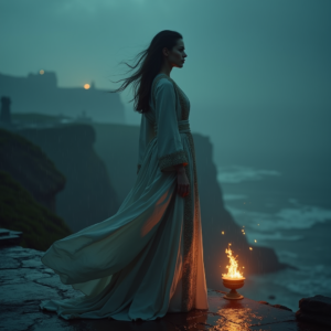 Luxury Lifestyle — Regal Figure In Flowing Embroidered Robes Cinematic #0112 (ChatGPT)