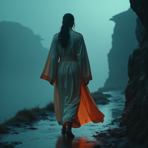 Luxury Lifestyle — Regal Figure In Flowing Embroidered Robes Cinematic #0124 (ChatGPT)