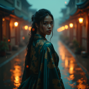 Luxury Lifestyle — Regal Figure In Flowing Embroidered Robes Cinematic #0148 (ChatGPT)