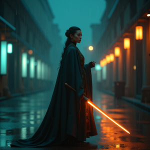 Luxury Lifestyle — Regal Figure In Flowing Embroidered Robes Cinematic #0154 (Dreamina)