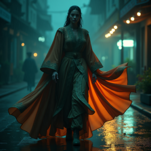Luxury Lifestyle — Regal Figure In Flowing Embroidered Robes Cinematic #0178 (Dreamina)