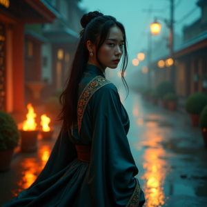 Luxury Lifestyle — Regal Figure In Flowing Embroidered Robes Cinematic #0184 (ChatGPT)