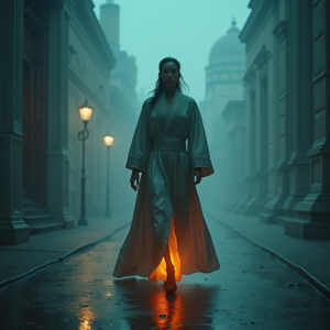 Luxury Lifestyle — Regal Figure In Flowing Embroidered Robes Cinematic #0196 (ChatGPT)
