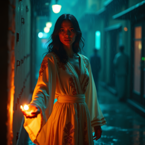 Luxury Lifestyle — Regal Figure In Flowing Embroidered Robes Cinematic #0208 (ChatGPT)