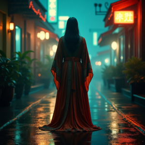 Luxury Lifestyle — Regal Figure In Flowing Embroidered Robes Cinematic #0226 (Dreamina)