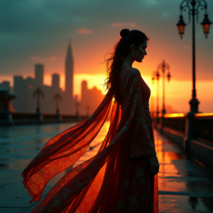 Luxury Lifestyle — Regal Figure In Flowing Embroidered Robes Cinematic #0244 (ChatGPT)