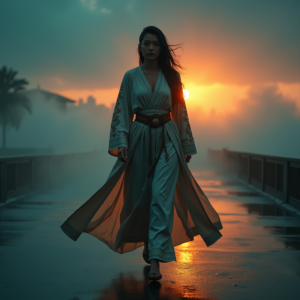 Luxury Lifestyle — Regal Figure In Flowing Embroidered Robes Cinematic #0256 (ChatGPT)