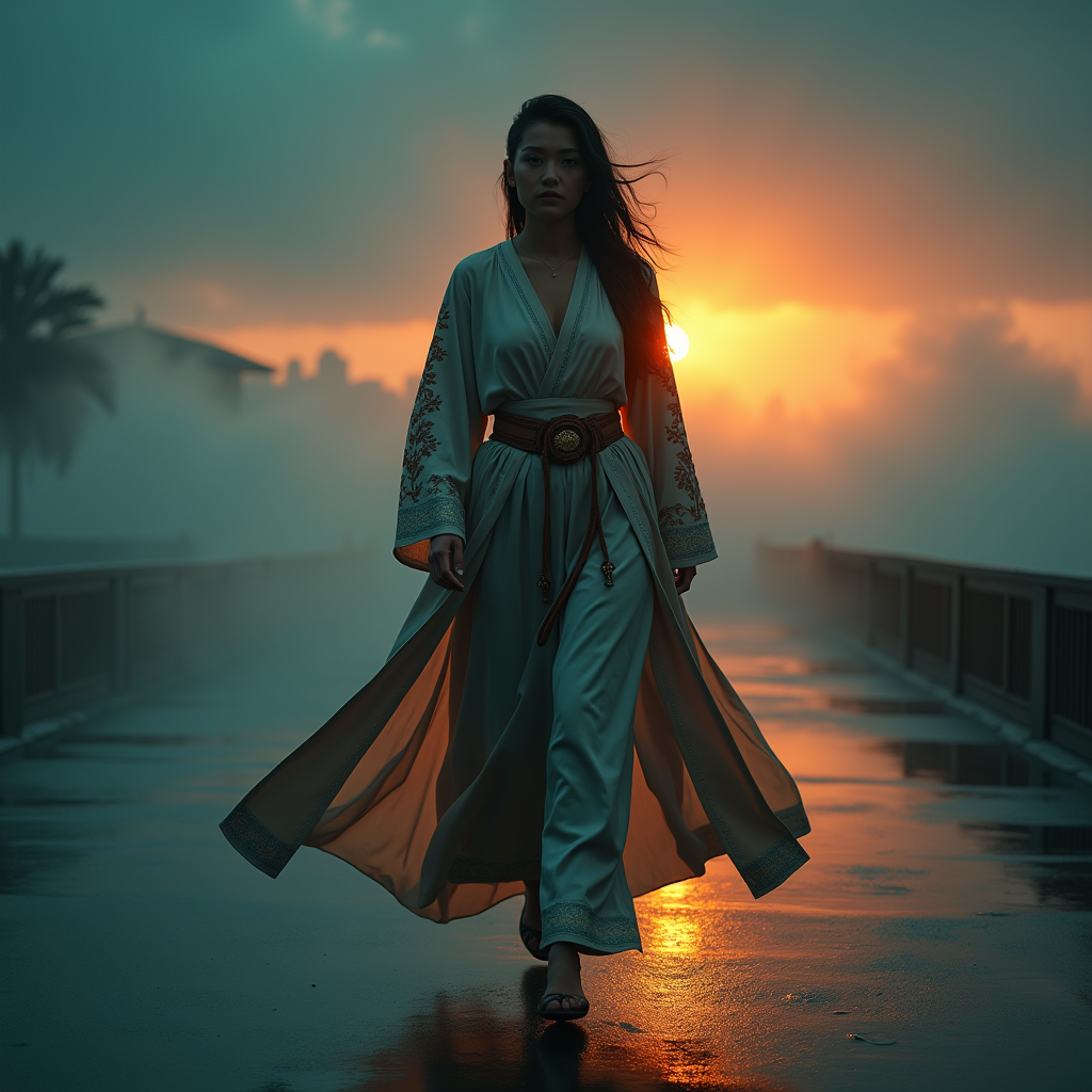 Luxury Lifestyle — Regal Figure In Flowing Embroidered Robes Cinematic #0256 (ChatGPT)