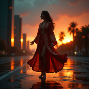 Luxury Lifestyle — Regal Figure In Flowing Embroidered Robes Cinematic #0268 (ChatGPT)