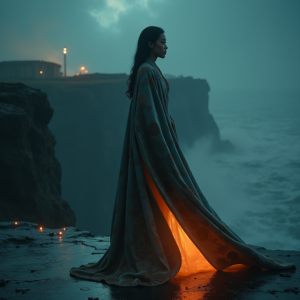 Luxury Lifestyle — Regal Figure In Flowing Embroidered Robes Cinematic #0316 (ChatGPT)