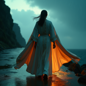 Luxury Lifestyle — Regal Figure In Flowing Embroidered Robes Cinematic #0346 (Dreamina)